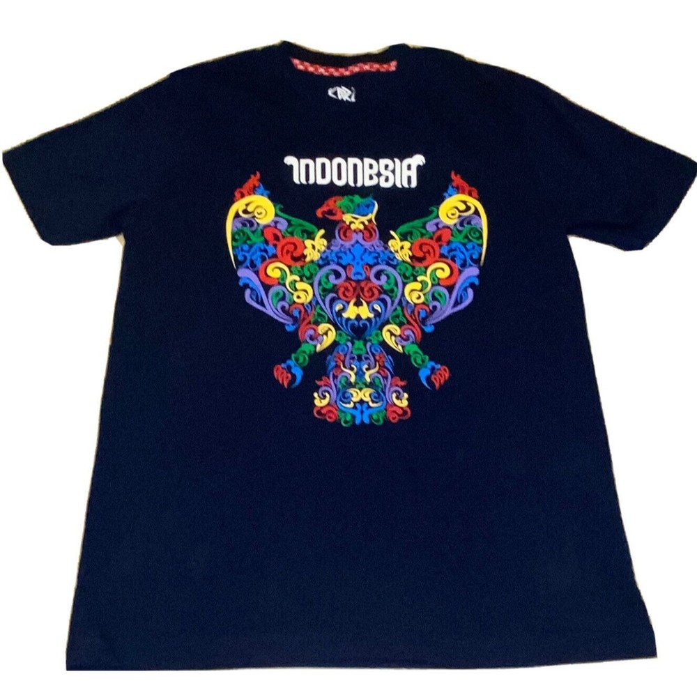Kementerian Deasin Republik Indonesia Men’s  T-Shirt Tee Large Blue Tee
